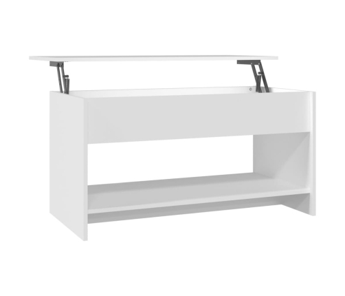 vidaXL Mesa de centro madera de ingeniería blanco 102x50x52,5 cm