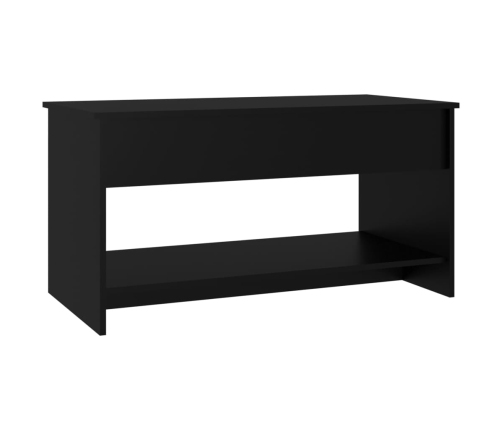 Mesa de centro madera de ingeniería negro 102x50x52,5 cm