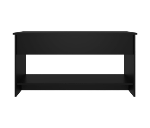 Mesa de centro madera de ingeniería negro 102x50x52,5 cm