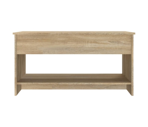 vidaXL Mesa de centro madera de ingeniería roble Sonoma 102x50x52,5 cm