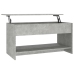 vidaXL Mesa de centro madera de ingeniería gris hormigón 102x50x52,5cm