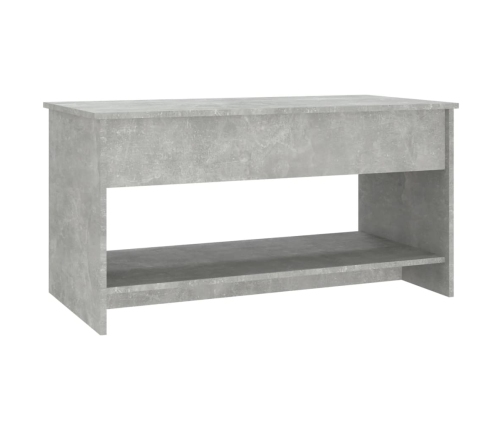 Mesa de centro madera de ingeniería gris hormigón 102x50x52,5cm