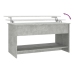 Mesa de centro madera de ingeniería gris hormigón 102x50x52,5cm