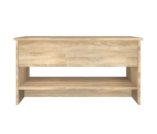 Mesa de centro madera contrachapada roble Sonoma 80x50x40 cm