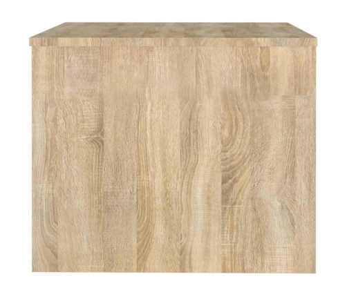 Mesa de centro madera contrachapada roble Sonoma 80x50x40 cm