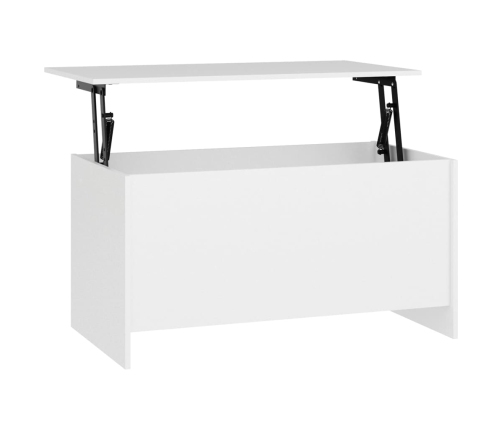 vidaXL Mesa de centro madera contrachapada blanco 102x55,5x52,5 cm