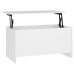 vidaXL Mesa de centro madera contrachapada blanco 102x55,5x52,5 cm