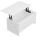 vidaXL Mesa de centro madera contrachapada blanco 102x55,5x52,5 cm