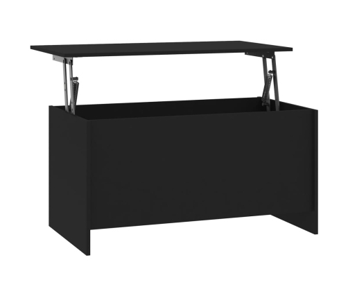 Mesa de centro madera de ingeniería negro 102x55,5x52,5 cm