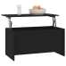 Mesa de centro madera de ingeniería negro 102x55,5x52,5 cm