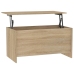 Mesa de centro madera ingeniería roble Sonoma 102x55,5x52,5 cm