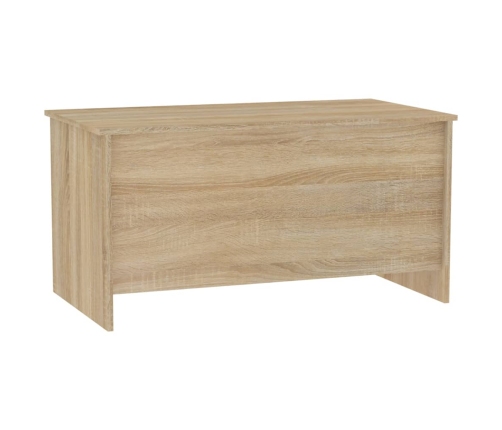 Mesa de centro madera ingeniería roble Sonoma 102x55,5x52,5 cm