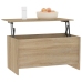 Mesa de centro madera ingeniería roble Sonoma 102x55,5x52,5 cm