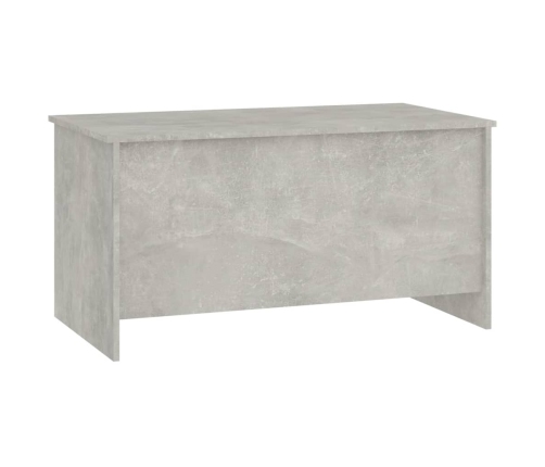 Mesa de centro madera ingeniería gris hormigón 102x55,5x52,5 cm