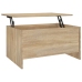 Mesa de centro madera ingeniería roble Sonoma 80x55,5x41,5 cm