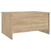 Mesa de centro madera ingeniería roble Sonoma 80x55,5x41,5 cm