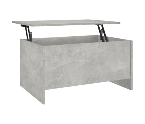 vidaXL Mesa de centro madera ingeniería gris hormigón 80x55,5x41,5 cm