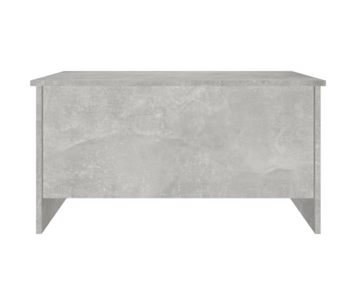 vidaXL Mesa de centro madera ingeniería gris hormigón 80x55,5x41,5 cm