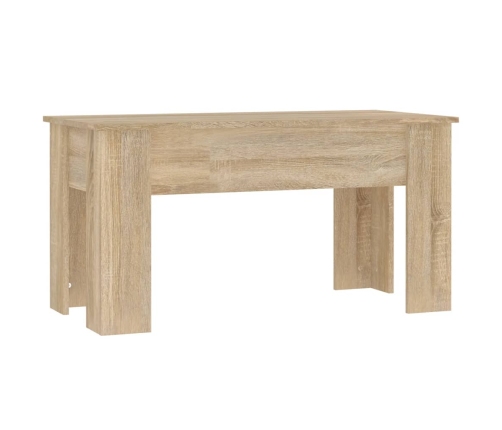 vidaXL Mesa de centro madera de ingeniería roble Sonoma 101x49x52 cm