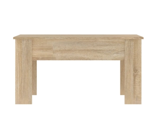 vidaXL Mesa de centro madera de ingeniería roble Sonoma 101x49x52 cm