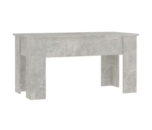 Mesa de centro madera de ingeniería gris hormigón 101x49x52 cm