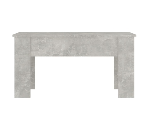 Mesa de centro madera de ingeniería gris hormigón 101x49x52 cm