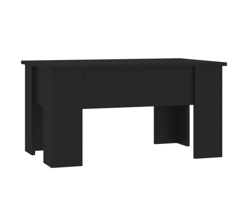 Mesa de centro madera de ingeniería negra 79x49x41 cm