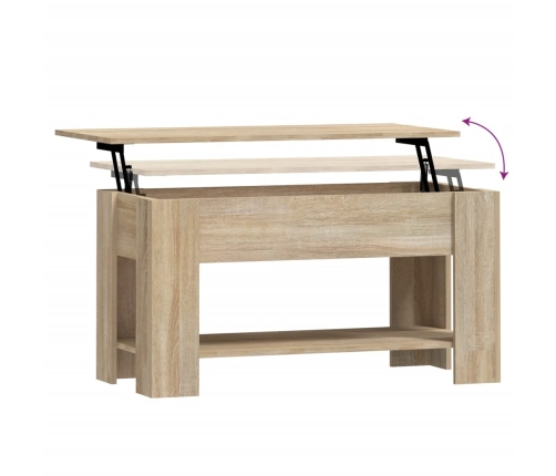 Mesa de centro madera de ingeniería roble Sonoma 101x49x52 cm