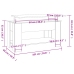 Mesa de centro madera de ingeniería roble Sonoma 101x49x52 cm