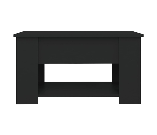 Mesa de centro madera de ingeniería negra 79x49x41 cm