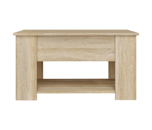 Mesa de centro madera de ingeniería roble Sonoma 79x49x41 cm