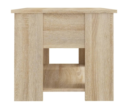 Mesa de centro madera de ingeniería roble Sonoma 79x49x41 cm