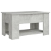 Mesa de centro madera de ingeniería gris hormigón 79x49x41 cm