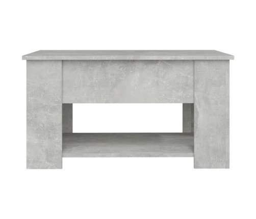 Mesa de centro madera de ingeniería gris hormigón 79x49x41 cm