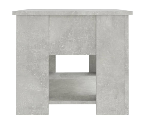 Mesa de centro madera de ingeniería gris hormigón 79x49x41 cm