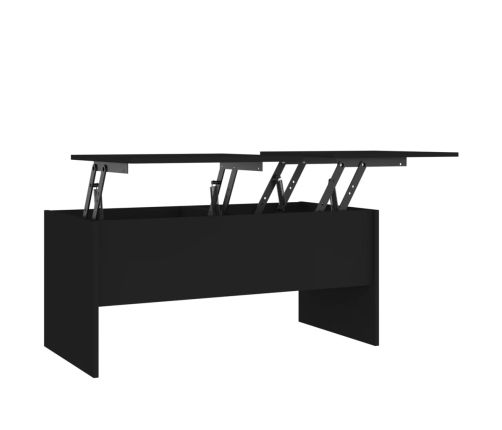 Mesa de centro madera de ingeniería negro 102x50,5x46,5 cm