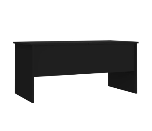 Mesa de centro madera de ingeniería negro 102x50,5x46,5 cm