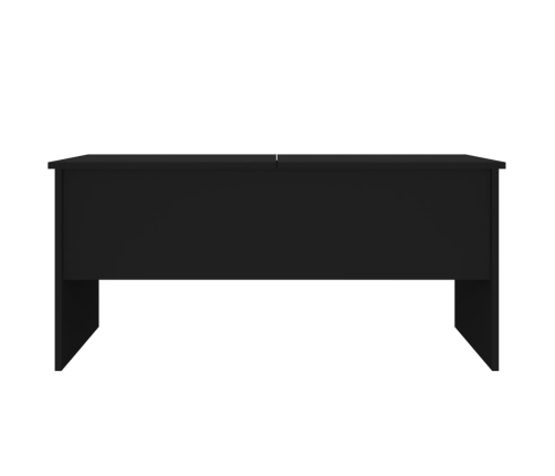 Mesa de centro madera de ingeniería negro 102x50,5x46,5 cm