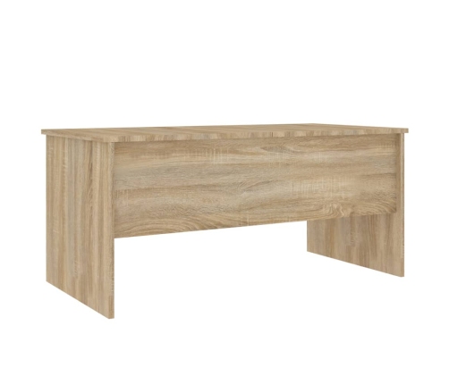 vidaXL Mesa de centro madera ingeniería roble Sonoma 102x50,5x46,5 cm