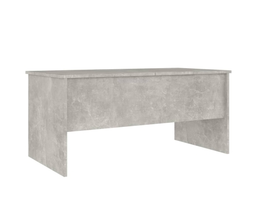 Mesa de centro madera ingeniería gris hormigón 102x50,5x46,5 cm