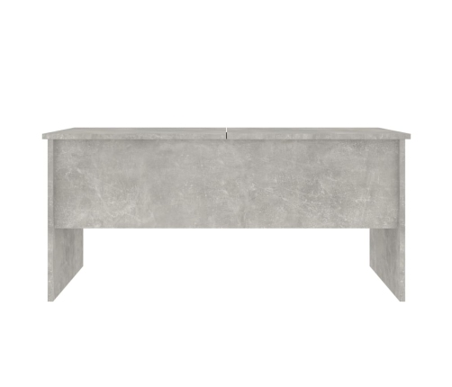 Mesa de centro madera ingeniería gris hormigón 102x50,5x46,5 cm