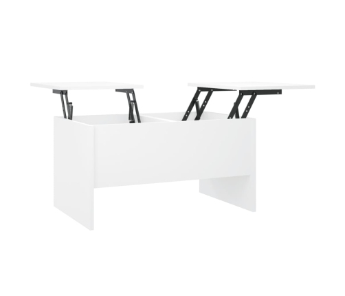 vidaXL Mesa de centro madera de ingeniería blanco 80x50x42,5 cm