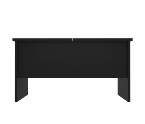 vidaXL Mesa de centro madera de ingeniería negra 80x50x42,5 cm