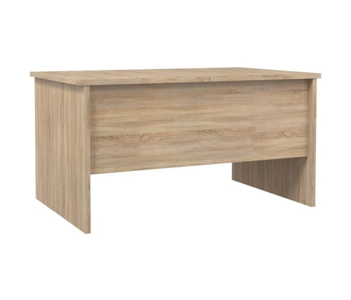 Mesa de centro madera de ingeniería roble Sonoma 80x50x42,5 cm