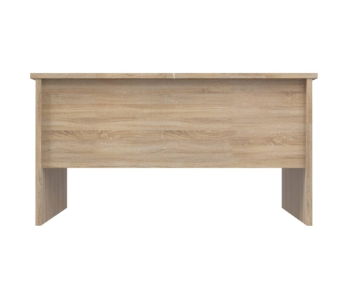 Mesa de centro madera de ingeniería roble Sonoma 80x50x42,5 cm