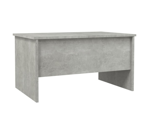 Mesa de centro madera de ingeniería gris hormigón 80x50x42,5 cm