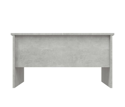 Mesa de centro madera de ingeniería gris hormigón 80x50x42,5 cm