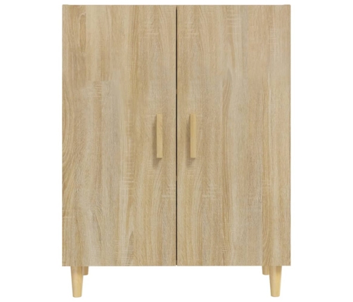 Aparador de madera contrachapada roble Sonoma 70x34x90 cm