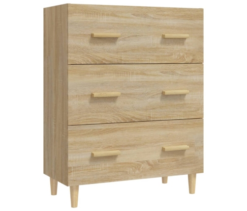 Aparador de madera contrachapada roble Sonoma 70x34x90 cm