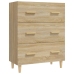 Aparador de madera contrachapada roble Sonoma 70x34x90 cm